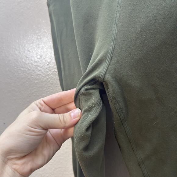 Lululemon Align Crop 21” Olive Green Leggings Athletic SZ 8 Nulu Stretch - Picture 6 of 10